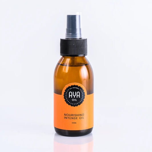 AYA Nourishing Intense Oil 100ml all natural amber spray bottle